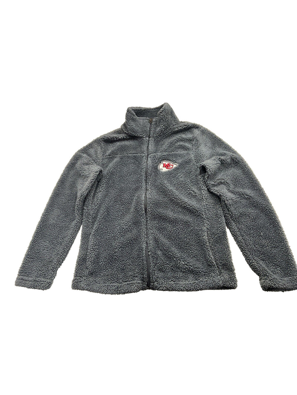 NFL Juniors Collection Kansas City Chief Football Meduim 7/9 Gray Sweatshirt